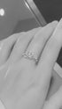 18 Karat vergoldeter Moissanit-Sterlingsilber-Rundstein-Big-Dipper-Ring Anastasia